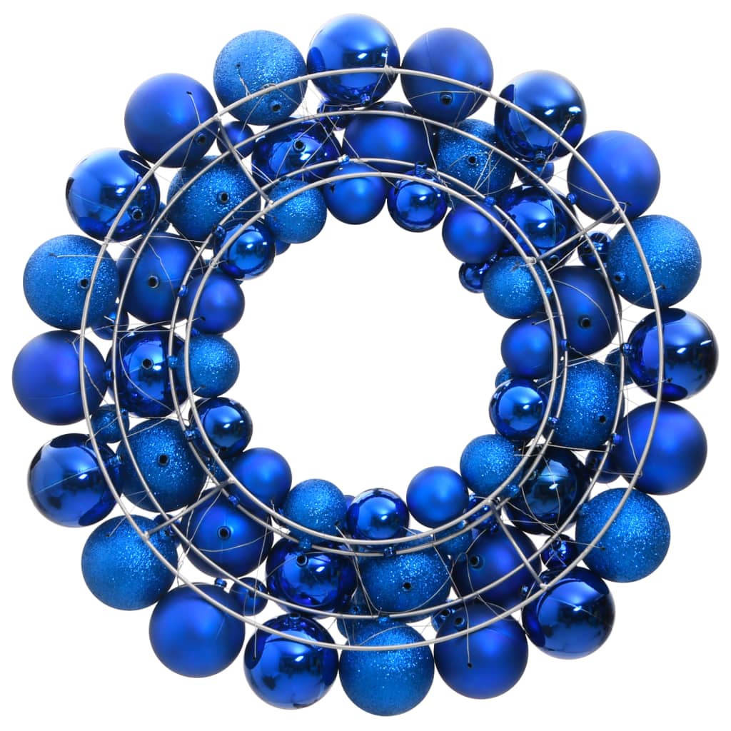 Vidaxl Weihnachtskranz 45 cm Polystyrol Blau
