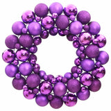 Vidaxl Weihnachtskranz 45 cm Polystyrol lila