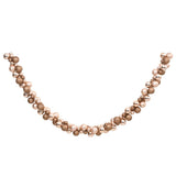Vidaxl Weihnachtsgirlandbällchen 175 cm Polystyrol Rosé Gold gefärbt