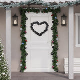 Vidaxl Weihnachtsgirlandbällchen 175 cm Polystyrol Schwarz