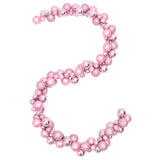 VidaXL Weihnachtsgirlandenkugeln 175 cm Styropor rosa