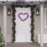 Vidaxx Weihnachtsgirlandenkugeln 175 cm Styropor Lila