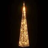 Vidaxl Weihnachtsbeleuchtungskegel mit 30 warm -weißen LEDs 60 cm Acryl