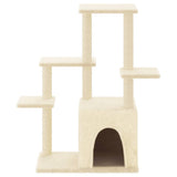 Vidaxl -Katzenmöbel mit Sisal -Kratzerposten 97,5 cm creme -colored
