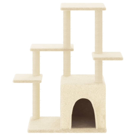 Vidaxl -Katzenmöbel mit Sisal -Kratzerposten 97,5 cm creme -colored