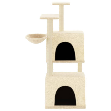 Vidaxl -Katzenmöbel mit Sisal -Kratzerpfosten 122 cm Creme -Colored