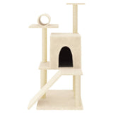Vidaxl -Katzenmöbel mit Sisal -Kratzerpfosten 110,5 cm creme -colored