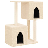 Vidaxl Cat Furniture con graffi di sisal 86 cm crema