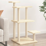 Vidaxl Scratching Post con piattaforme 98,5 cm crema