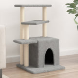 Vidaxl Cat Furniture con graffi di sisal 83,5 cm grigio chiaro