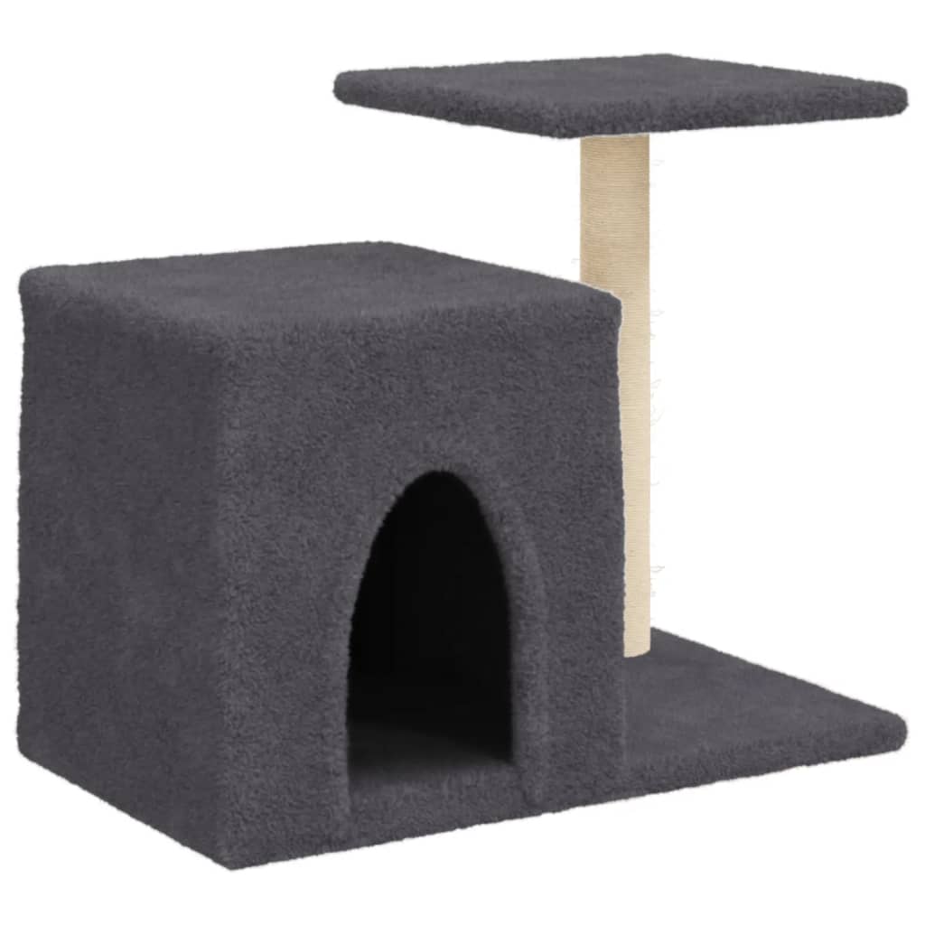 Vidaxl cat furniture with sisal scratching posts 50.5 cm dark gray