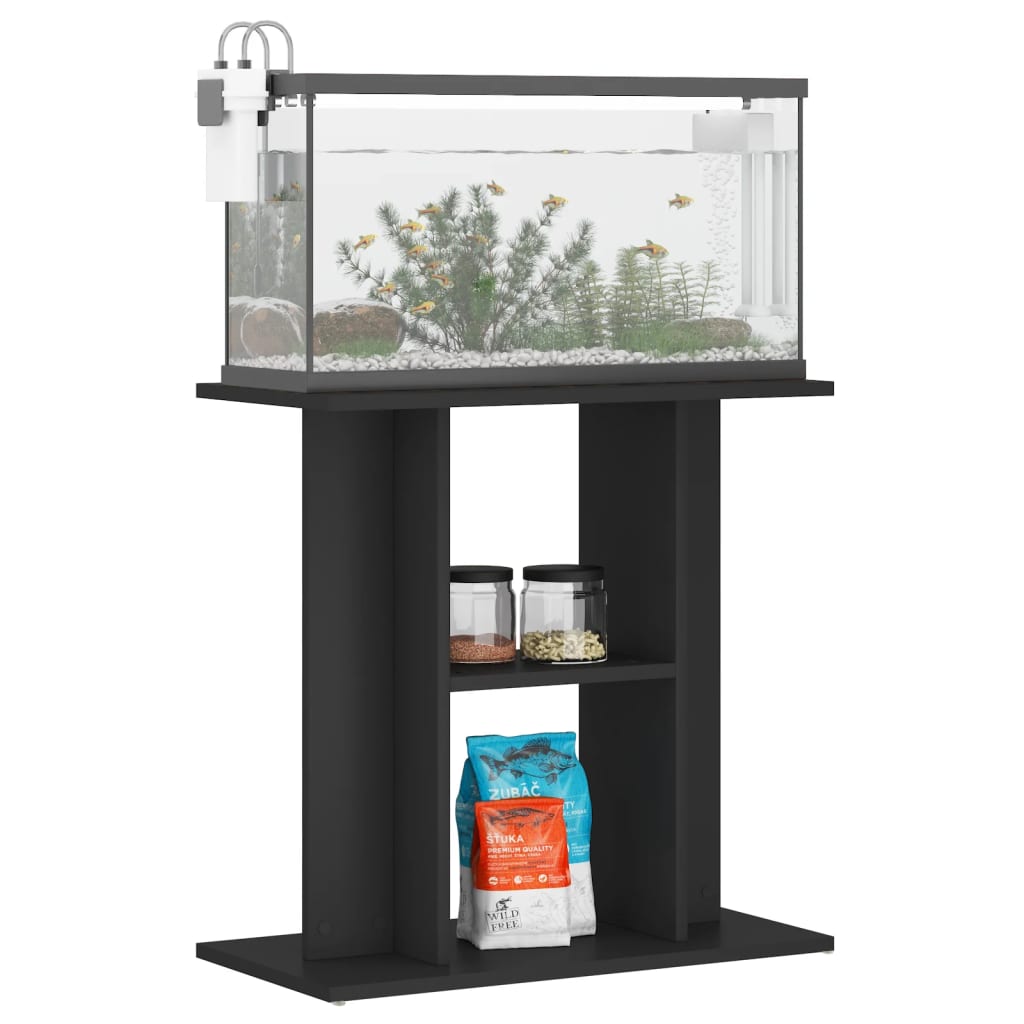 Vidaxl Aquarium Standard 60x30x60 cm Behandlet tre svart