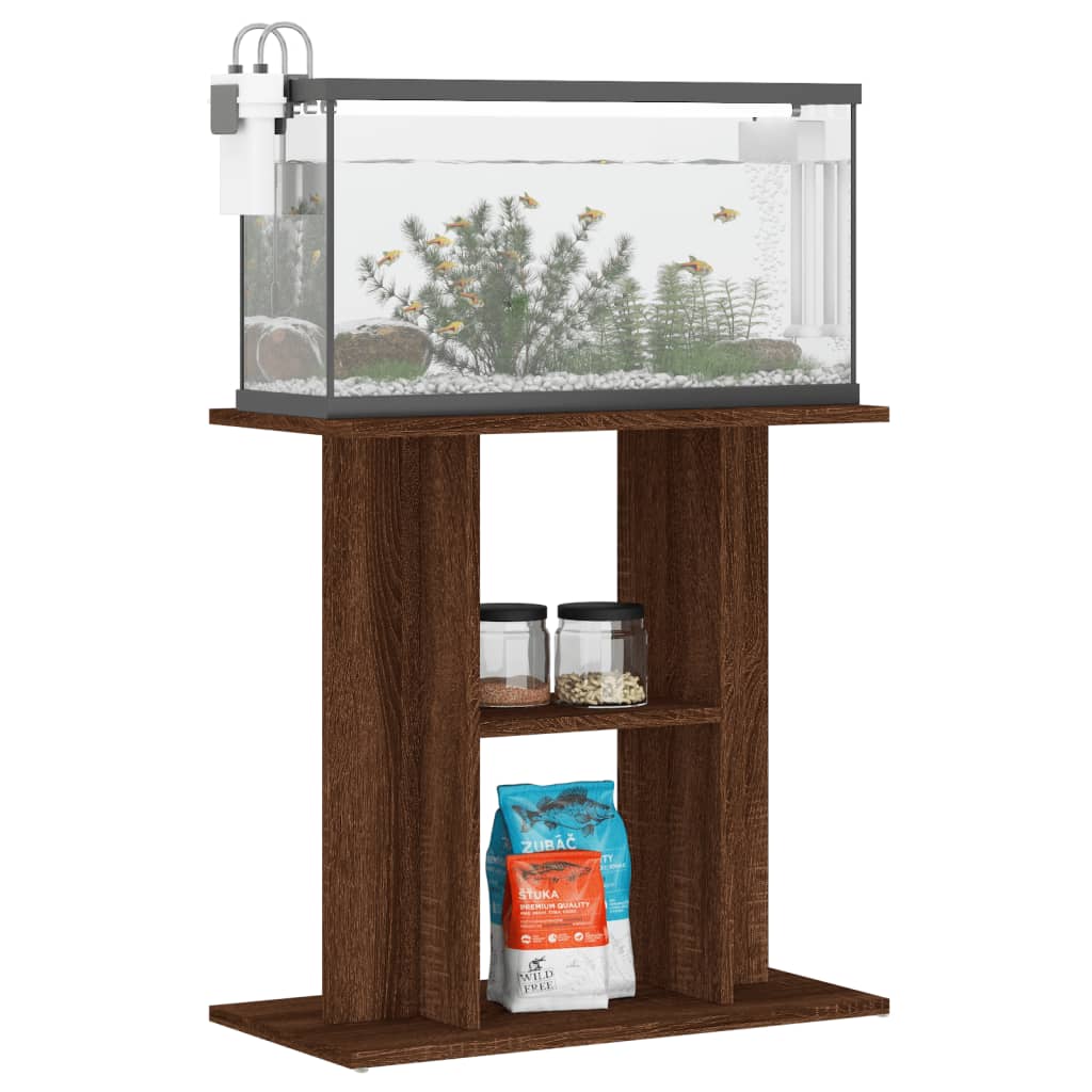 VIDAXL Aquarium Standard 60x30x60 cm Behandlet trebrun eikfarge