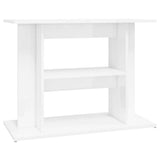 Vidaxl Aquarium Standard 80x35x60 cm verarbeitetes Holz Hochglanz weiß