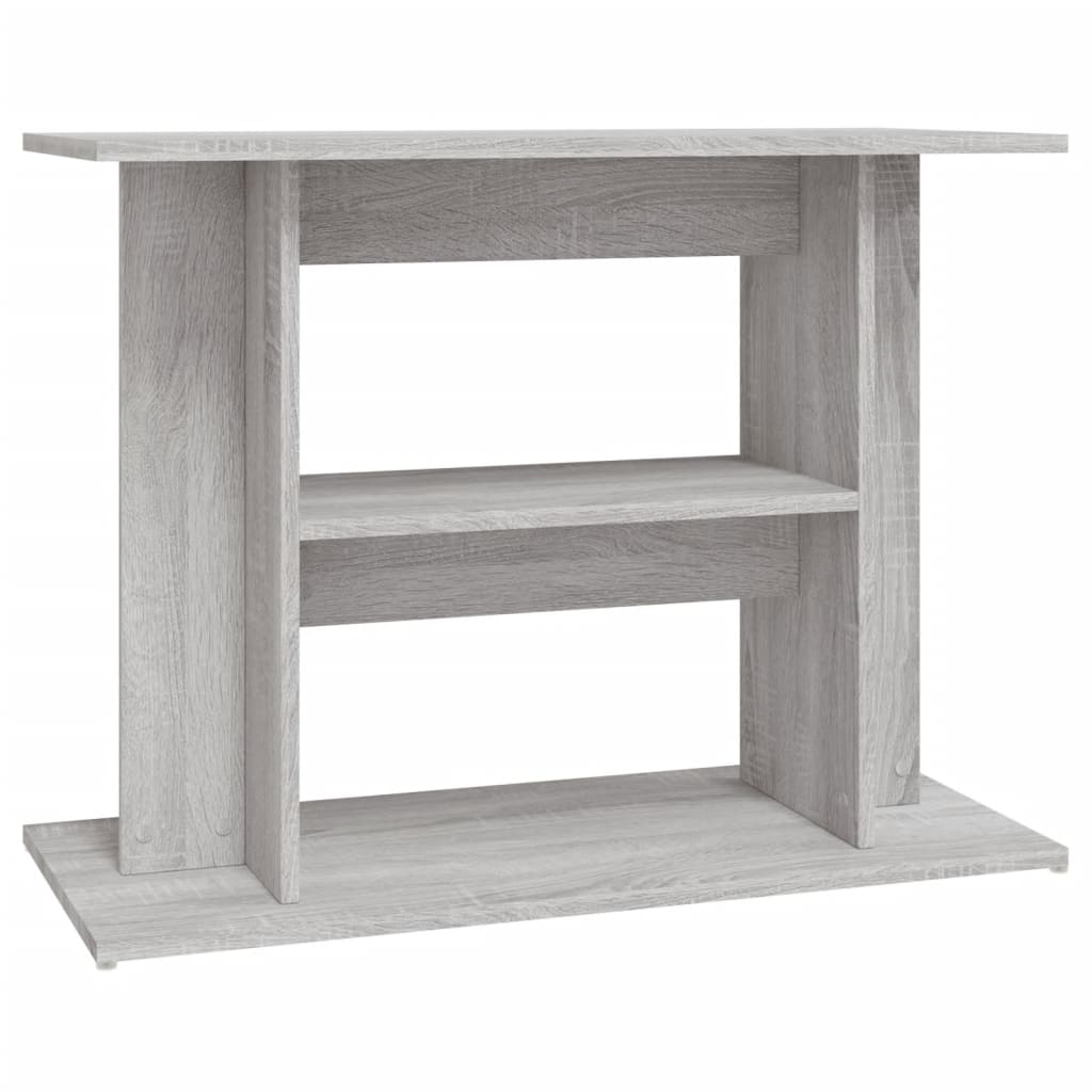 Vidaxl Acuario estándar 80x35x60 cm de madera procesada Sonoma gris