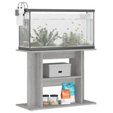 Vidaxl Aquarium Standard 80x35x60 cm Processed Wood Gray Sonoma