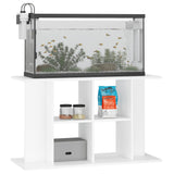 VIDAXL Aquarium Standard 100x40x60 cm Behandlet trehvit