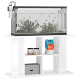 Vidaxl Aquarium Standard 100x40x60 cm verarbeitetes Holz Hochglanz weiß