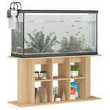 Vidaxl Aquarium Standard 120 x 40 x 60 cm verarbeitetes Holz Sonoma Eichefarbe