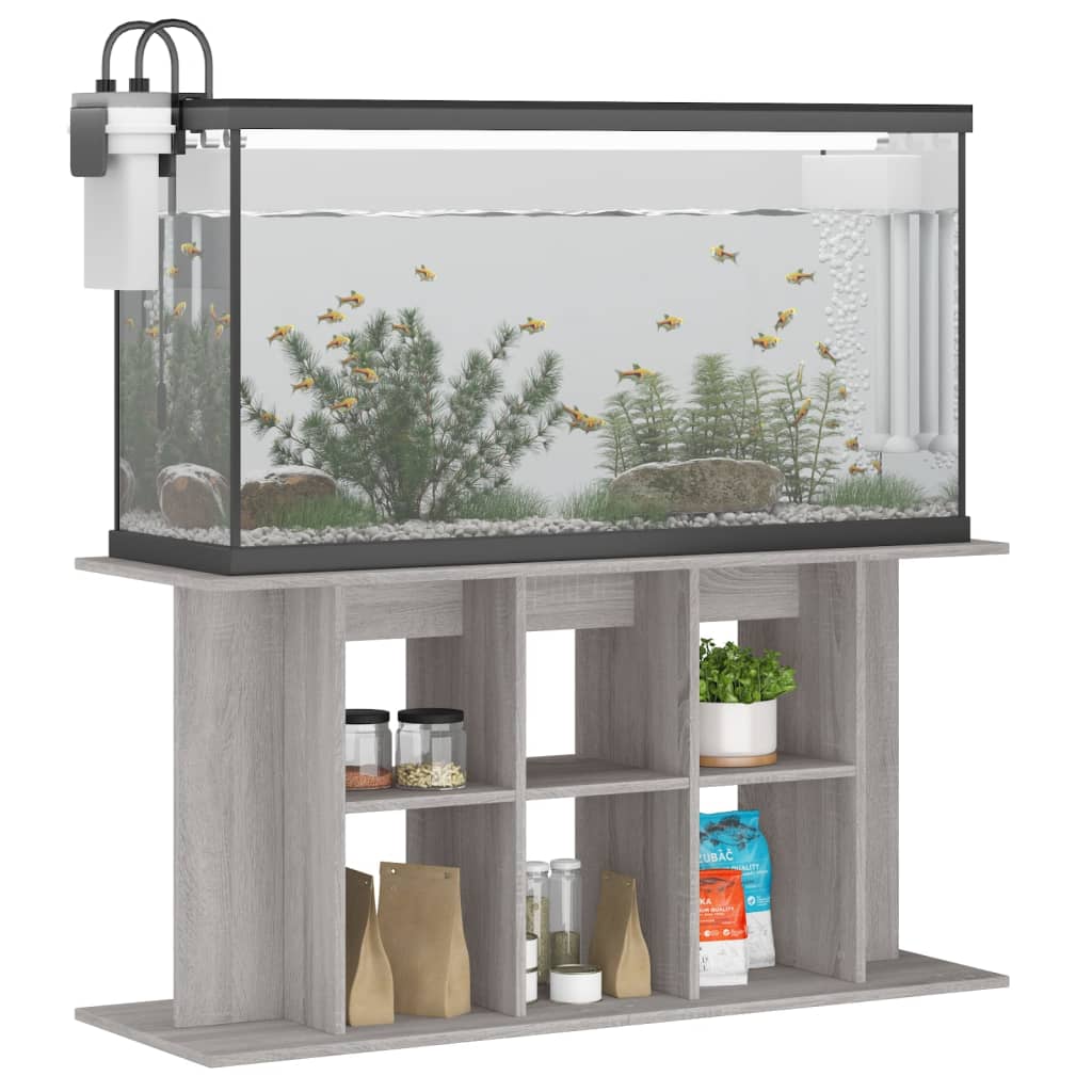 VIDAXL Aquarium Standard 120x40x60 cm Behandlet tregrå Sonoma