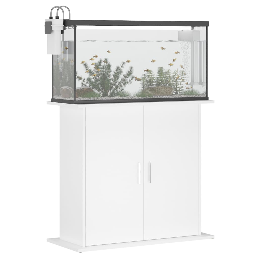 Vidaxl Aquarium Standard 81x36x73 cm Processed Wood White