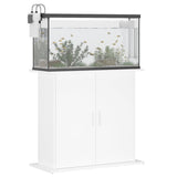 Vidaxl Aquarium Standard 81x36x73 cm bearbetat trähögglansvitt