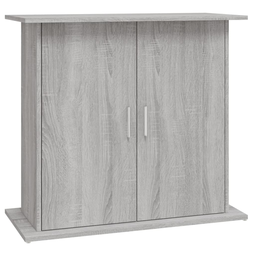 Estándar de Aquarium Vidaxl 81x36x73 cm de madera procesada gris soma roble