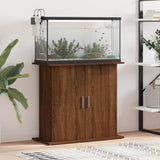 Vidaxl Aquarium Standard 81x36x73 cm bearbetad träbrun ekfärg