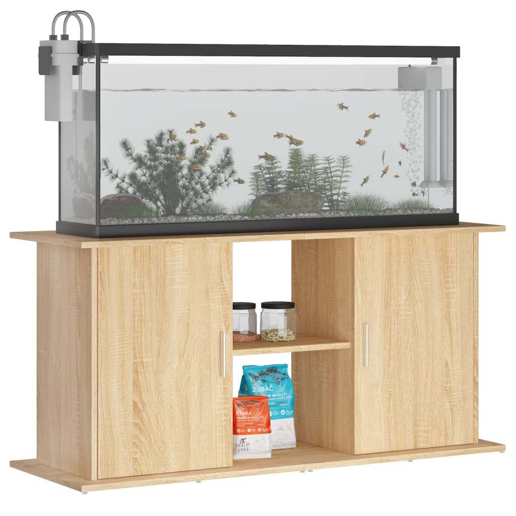 Vidaxl Aquarium Standard 121x41x58 cm Processed Wood Sonoma Oak Colored