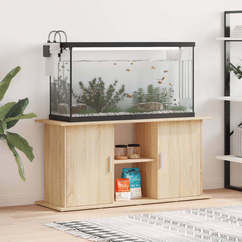 Vidaxl Aquarium Standard 121x41x58 cm Oak in legno trasformato in legno colorato