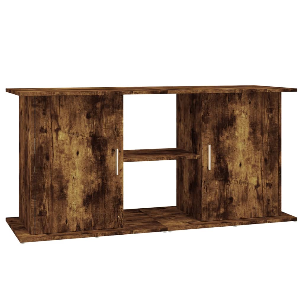 Vidaxl Aquarium Standard 121x41x58 CM verschwonnene Holzfaarf Ehakfaarf