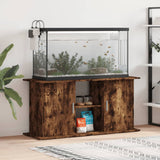 Vidaxl Aquarium Standard 121x41x58 cm bearbetad trä rökt ekfärg