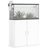 Vidaxl Aquarium Standard 81x36x73 cm bearbetat trähögglansvitt