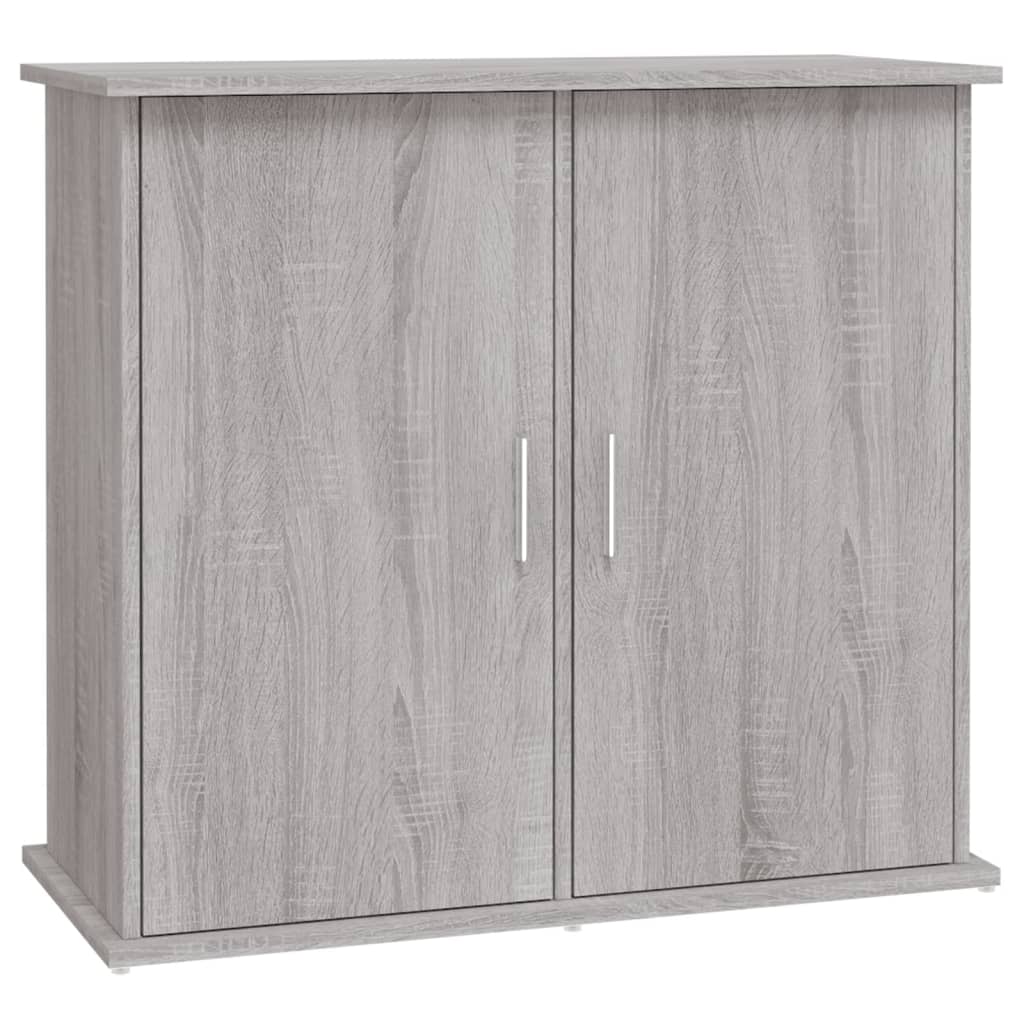 Estándar de Aquarium Vidaxl 81x36x73 cm de madera procesada gris soma roble