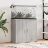 Estándar de Aquarium Vidaxl 81x36x73 cm de madera procesada gris soma roble