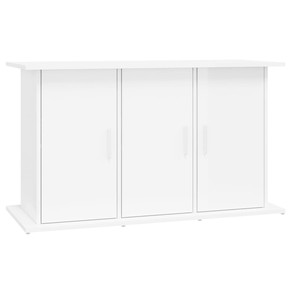 Estándar de Aquarium Vidaxl 101x41x58 cm de madera procesada de alto brillo blanco