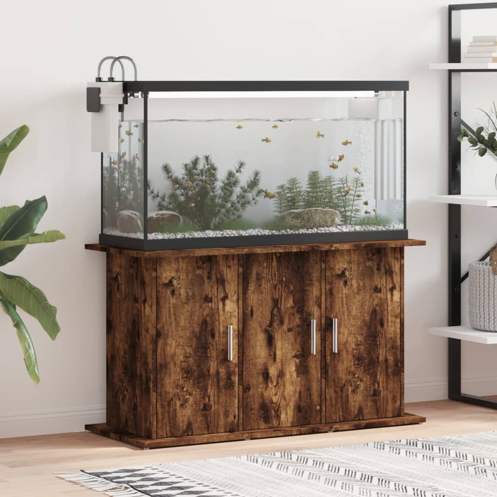 Vidaxl Aquarium Standard 101x41x58 cm Colore di quercia fumato a legna