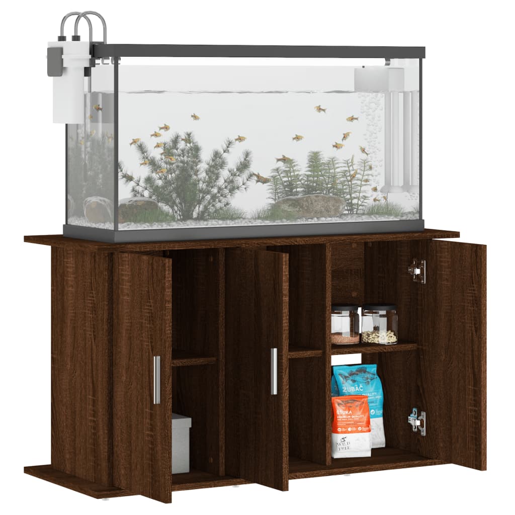 Vidaxl Aquarium Standard 101x41x58 cm veraarbecht mat Holzbrong Faarf