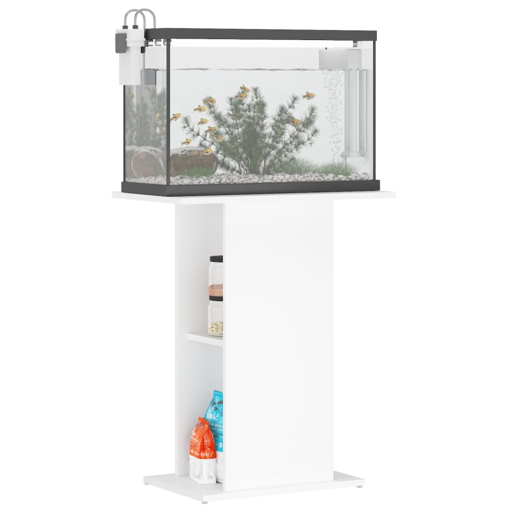 Vidaxl Aquarium Standard 60.5x36x72.5 cm Processed Wood White