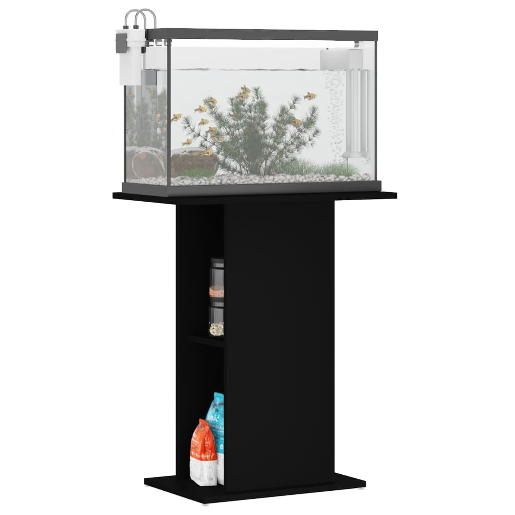 VIDAXL Aquarium Standard 60,5x36x72,5 cm Behandlet tre svart