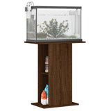VIDAXL Aquarium Standard 60,5 x 36 x 72,5 cm verarbeitete Holzbraune -Eichenfarbe