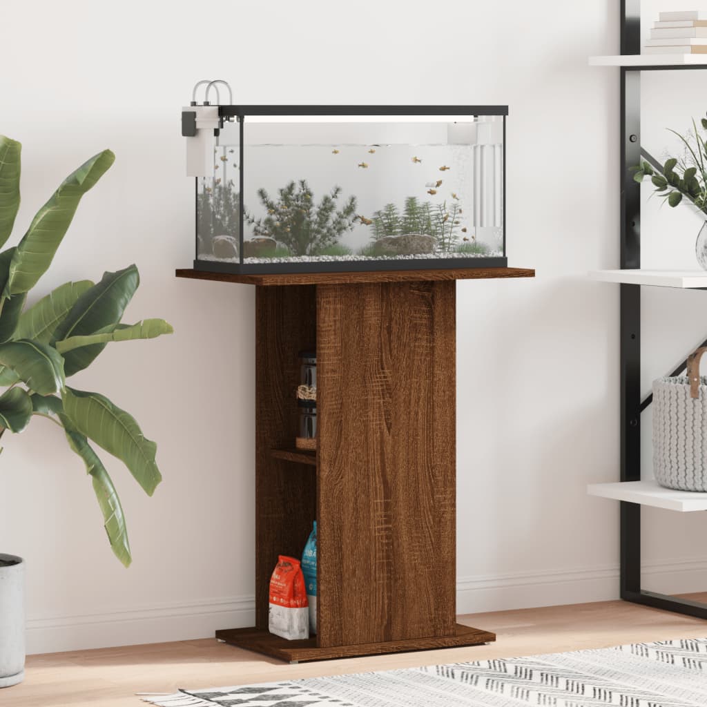 Vidaxl Aquarium Standard 6,5x36x72.5 CM verschafft Holzbroch Oakfaarf