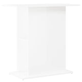 Vidaxl Aquarium Standard 75x36x72.5 cm de madera procesada de alto brillo blanco