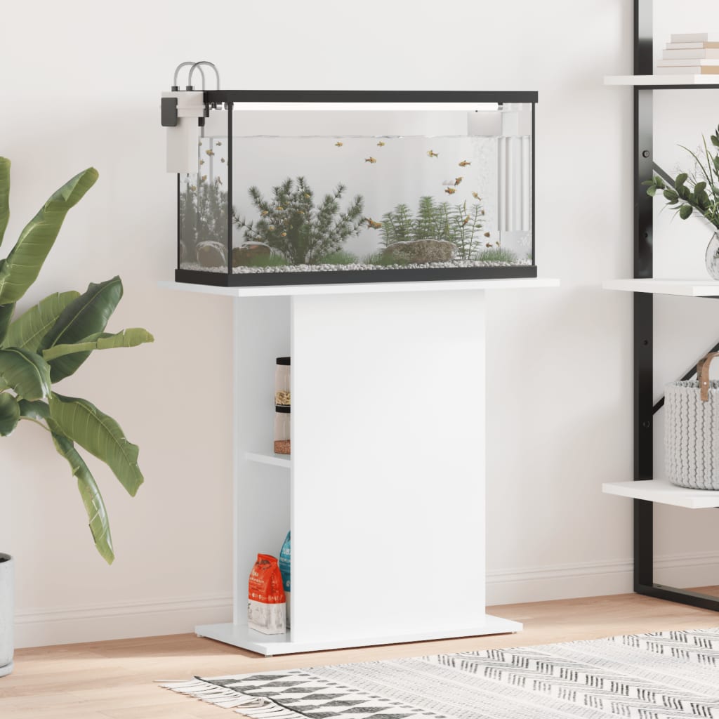 Vidaxl Aquarium Standard 75x36x72,5 cm Bois de bois de haut brillant blanc