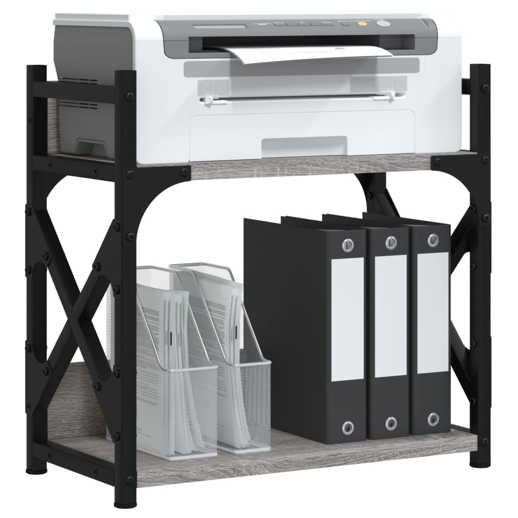 Vidaxl Printer stellt 2-Layer 40x2040 cm veraarbechte Holz Grey Sonoma