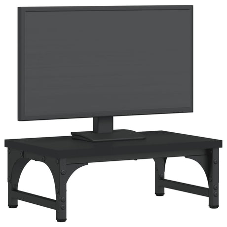 Vidaxx Monitorständer 37x23x14 cm, lackiertes Holz schwarz
