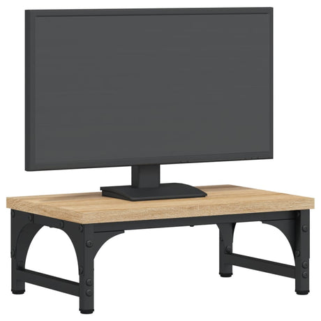 Vidaxxl Monitorständer 37x23x14 cm, fertiges Holz Sonoma-Eiche-farbig