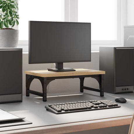 Vidaxxl Monitorständer 37x23x14 cm, fertiges Holz Sonoma-Eiche-farbig