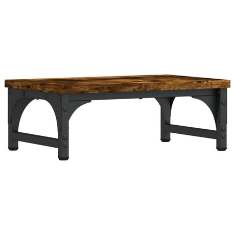 Vidaxxl Monitorständer 37x23x14 cm verarbeitetes Holz, geräucherte Eiche