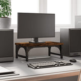 Vidaxxl Monitorständer 37x23x14 cm verarbeitetes Holz, geräucherte Eiche